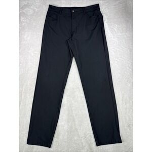 Fabletics Pants The Don 5-Pocket Mens 36X34 Black Hybrid Performance Trouser